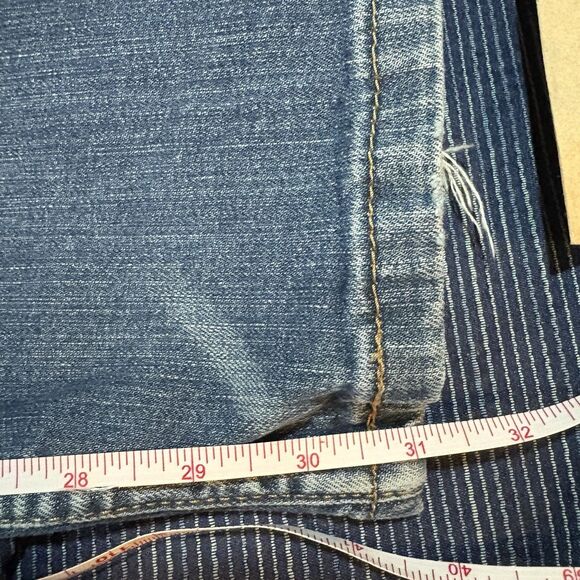 Levis 559 Relaxed Straight Jeans Mens 33x32 Blue Denim Mid Rise Casual Classic - Picture 6 of 7